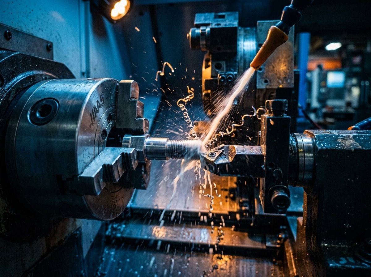 CNC machining a precision fastener component